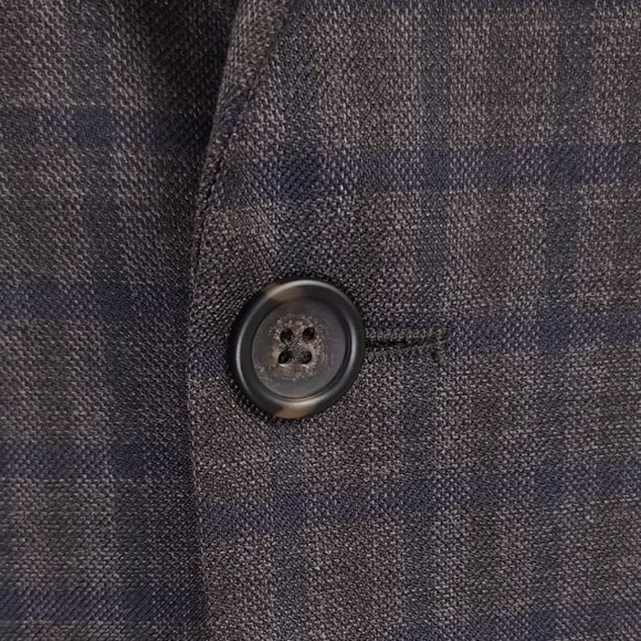 Pronto Uomo Modern Fit Men's Check 2 Button Sports Coat Blazer 40R - Picture 5 of 12